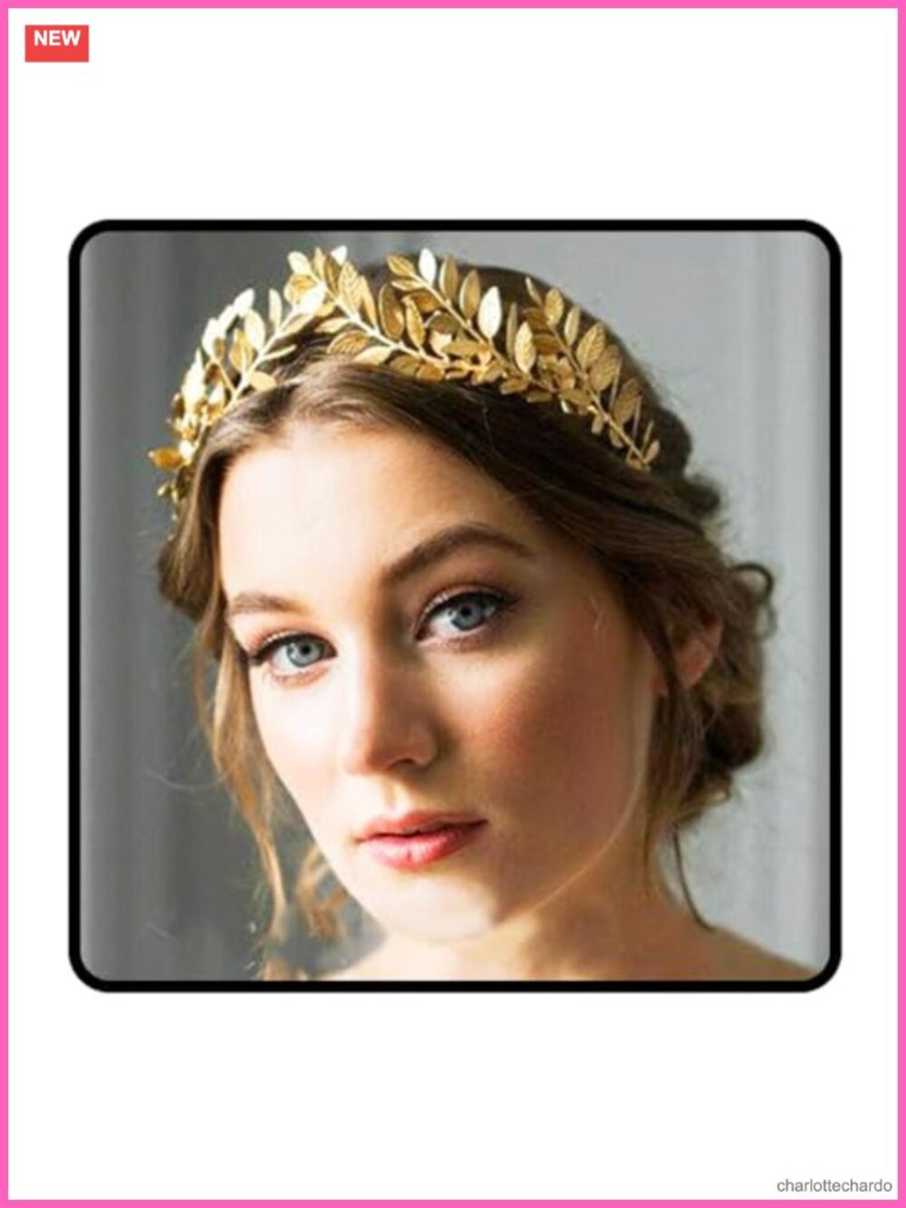 Gold Leaf Headband Greek Goddess Laurel Crown Metal Hair Accessory